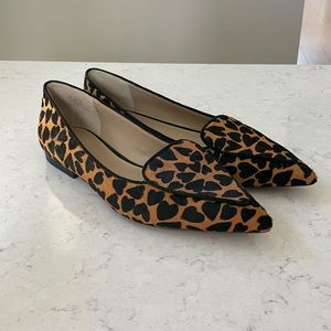 Ann Taylor calf hair loafers